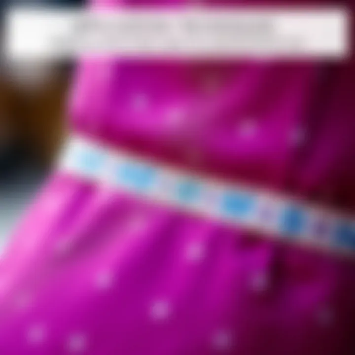 Visual guide of application techniques for heat hem tape on fabric