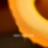 Close-up view of heat hem tape showcasing its texture and adhesive properties