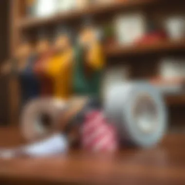 Illustration demonstrating various types of heat hem tape available in the market