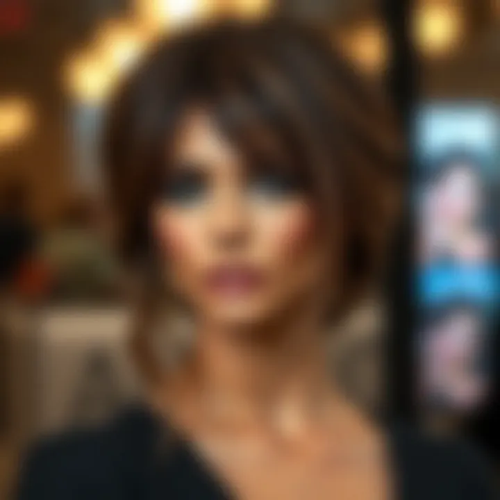 Elegant hairstyle showcasing a human hair wig without lace front