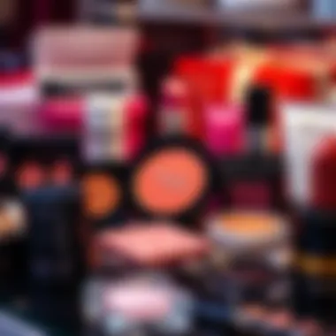 A vibrant display of popular Korean cream eyeshadow brands.