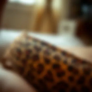 Comfort Features of Leopard G String Close-up of leopard g string detailing emphasizing comfort