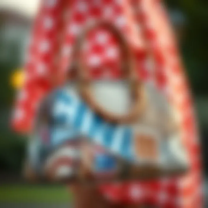 An eco-friendly purse made from recycled materials, showcasing sustainability.