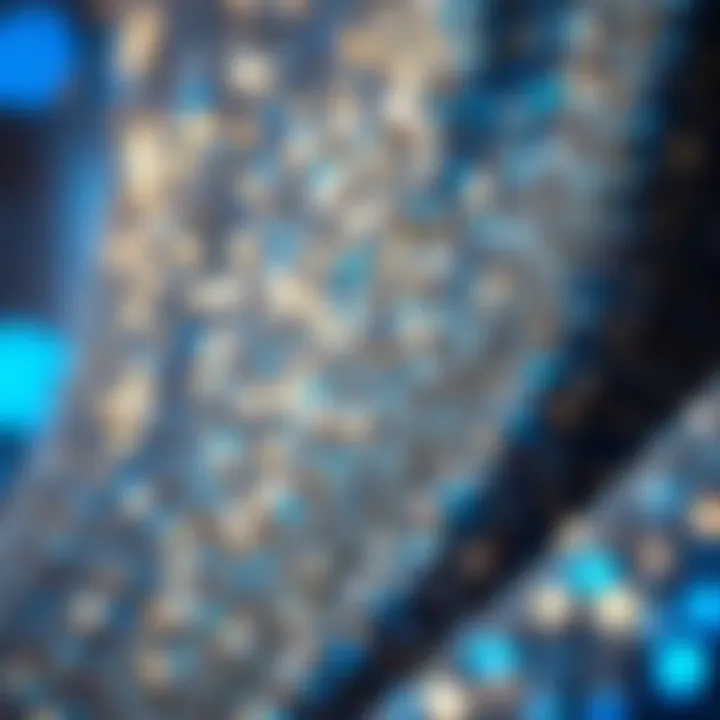 Close-up of Sequin Detailing Close-up of shimmering sequins detailing on a long dress design