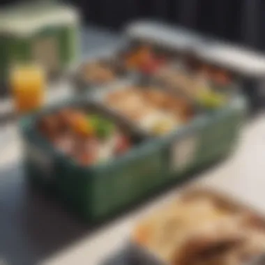 Trendy Lunch Boxes for Diverse Lifestyles A selection of trendy lunch boxes catering to different dietary preferences.