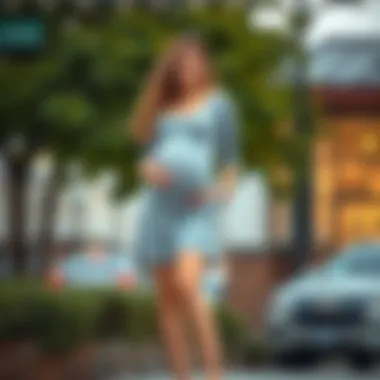 Maternity skort paired with casual top for everyday wear