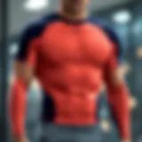 Stylish compression shirt showcasing innovative design elements