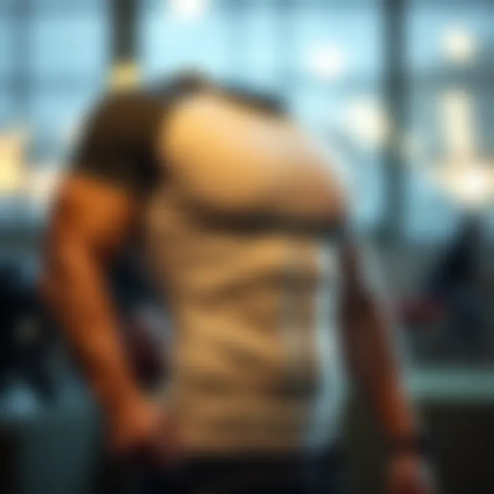 Illustration of proper fit for compression wear