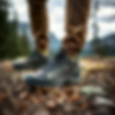 Merrell footwear in a natural hiking setting