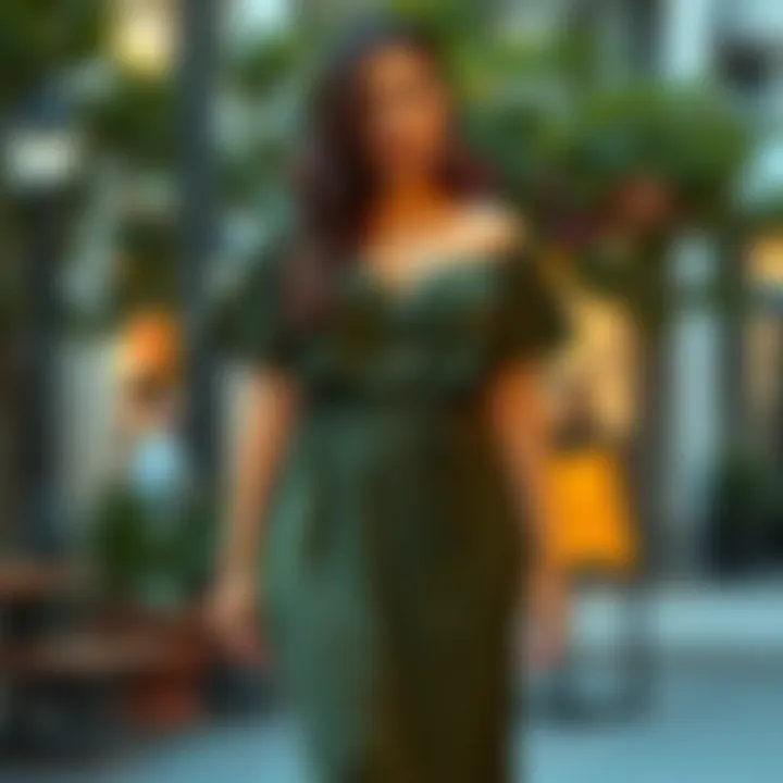 Casual Daytime Midi Dress for Comfort A casual plus-size midi dress suitable for daytime outings