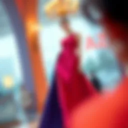 Elegant one shoulder cocktail dress in vibrant colors