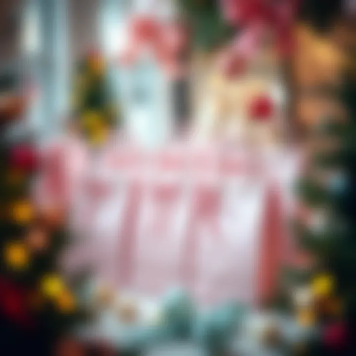 Thoughtfully arranged pastel goodie bags for a festive celebration