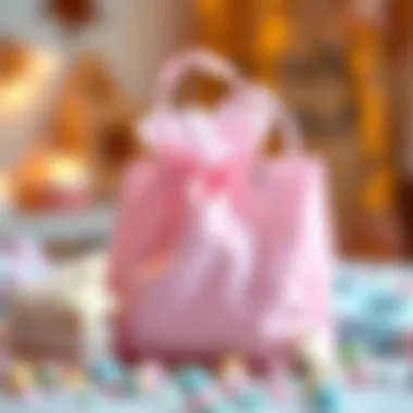 Sustainable materials used in crafting pastel goodie bags