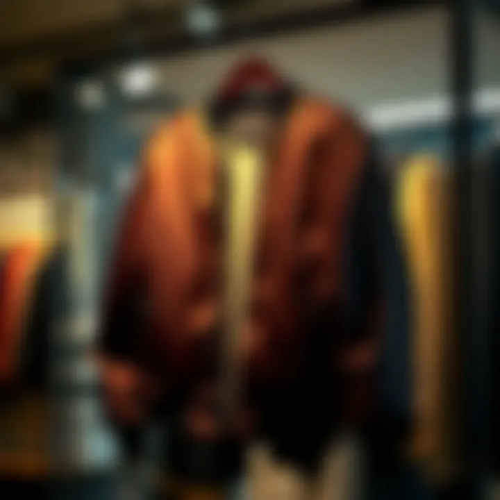 Stylish plus size bomber jacket displayed on a hanger