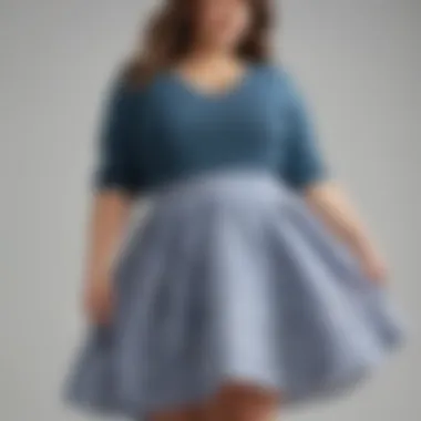 Sustainable materials used in the production of plus size gingham skirts