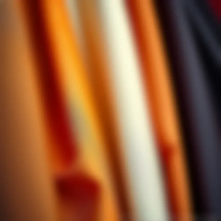 Close-up of luxurious fabric choices suitable for plus size office attire