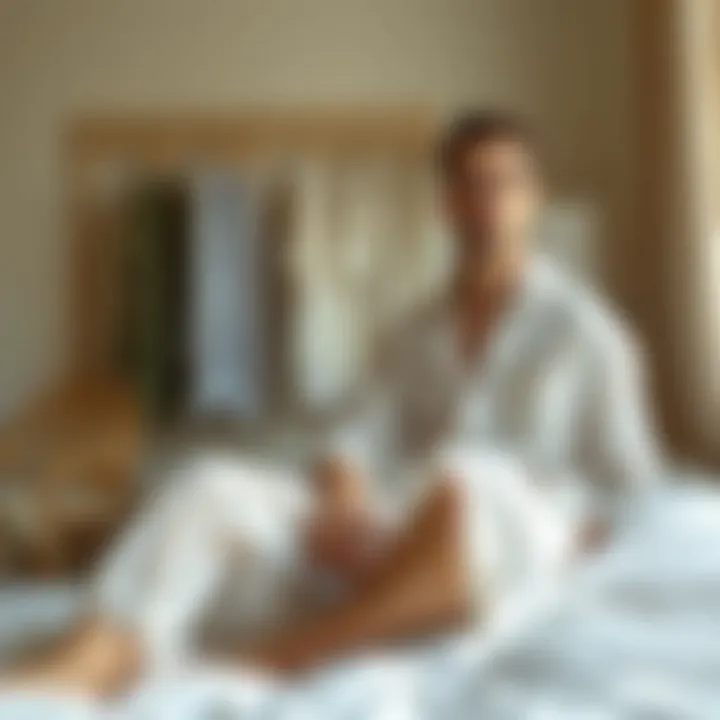 A collection of sustainable sheer sleepwear options displayed artistically