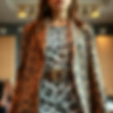 Creative Styling with Leopard Print Creative styling with a leopard print belt in a contemporary wardrobe