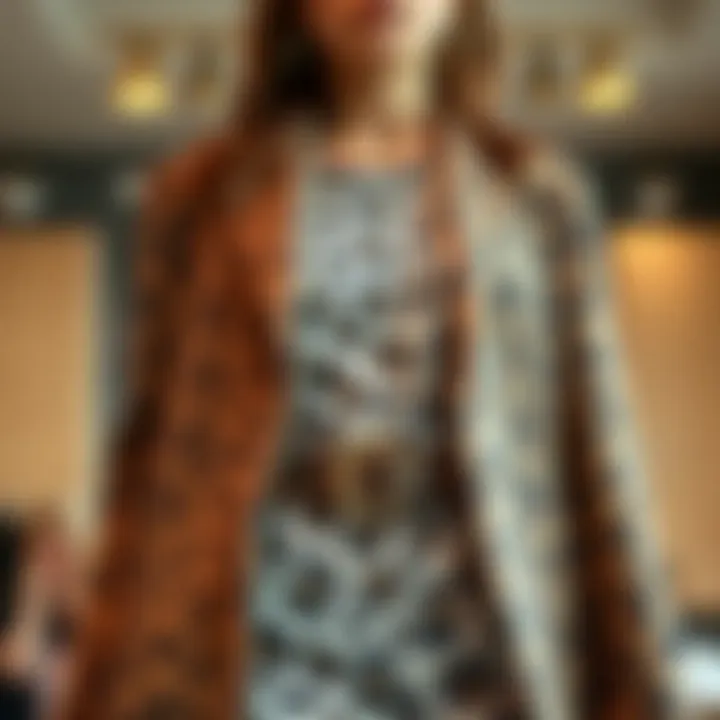 Creative Styling with Leopard Print Creative styling with a leopard print belt in a contemporary wardrobe