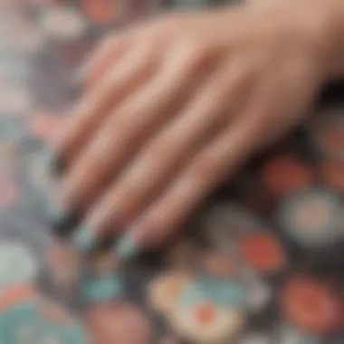 Sustainable Packaging for Boho Nail Stickers An array of eco-friendly boho nail sticker packages