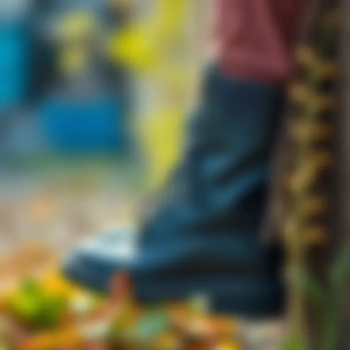 Sustainable materials used in creating funky boots