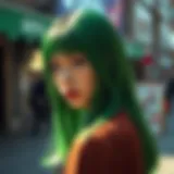 Exploring the Allure of Green Highlight Wigs Introduction