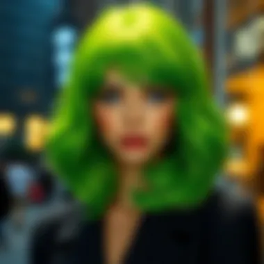 Notable Exploring the Allure of Green Highlight Wigs