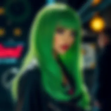 Exploring the Allure of Green Highlight Wigs Summary