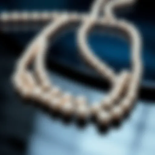 Elegant no hole pearl beads arranged in a stunning necklace design
