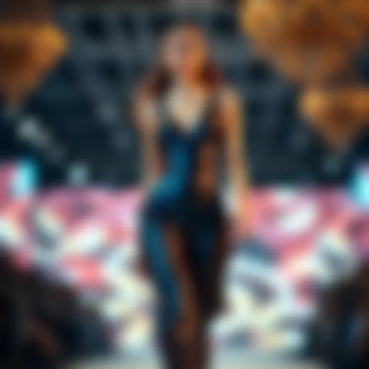 Runway Trends Featuring Jumpsuits Fashion-forward skin tight jumpsuit on a runway model