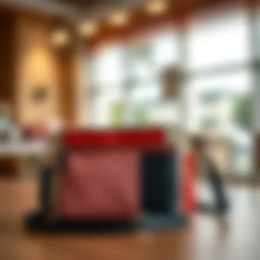 Sustainable Fabric Options for Color Block Bags An array of sustainable fabric options for making color block crossbody bags.