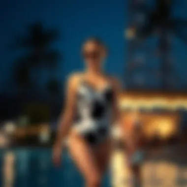 Sustainable swimwear options including cow pattern designs