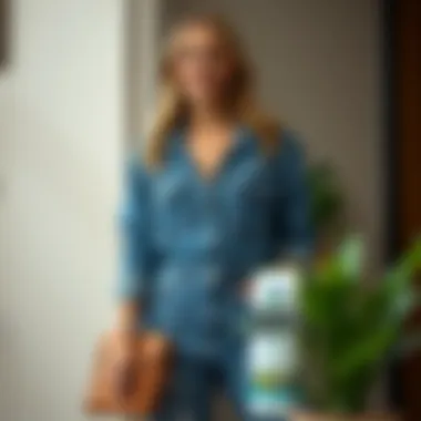 Eco-Friendly Care for Denim Sustainable care products for maintaining a distressed denim jumpsuit