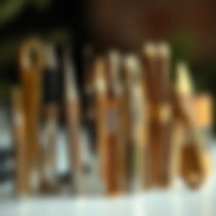 Variety of Cuticle Pushers An array of different types of cuticle pushers displaying various designs.