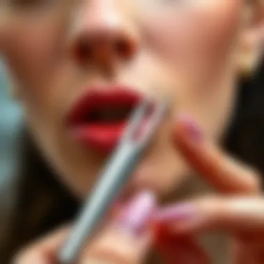 Application Techniques for Precision Proper technique illustrated for using a double ended cuticle pusher effectively.