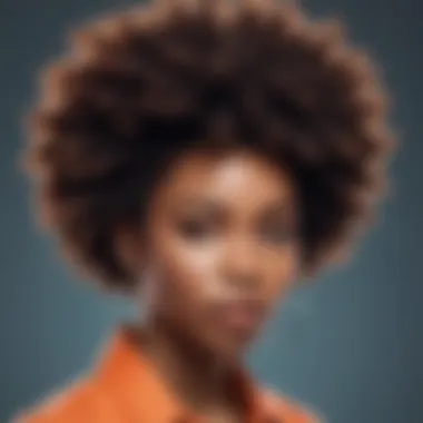 Stylish individual flaunting a unique afro twist hairstyle