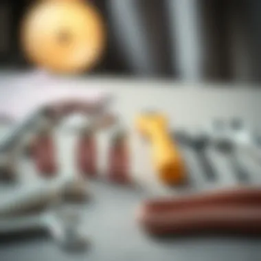 Variety of double chin massage tools laid out for comparison