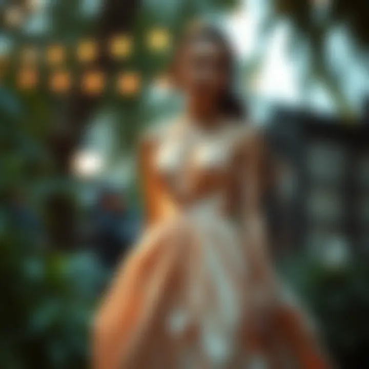 Sustainable gown made from eco-friendly materials