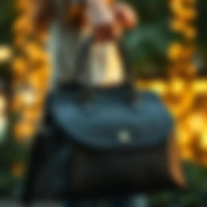 Commitment to Sustainability Sustainable materials used in crafting a luxury bookbag