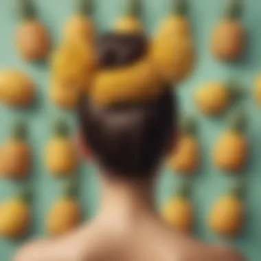 Diverse Pineapple Ponytail Styles Diverse hair types showcasing pineapple ponytail styles