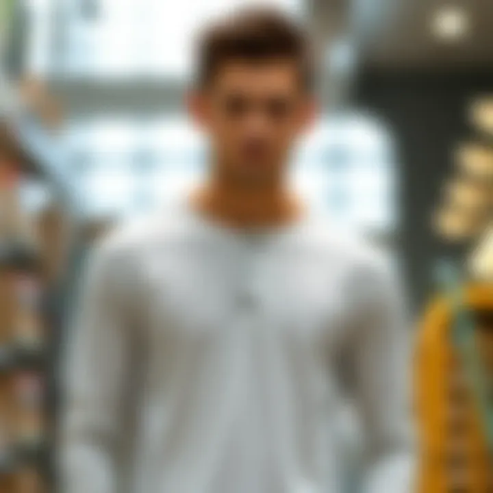 Eco-friendly materials used in scoop neck rib henley shirt production