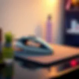 Stylish Flat Iron Mat A flat iron mat showcasing its stylish design and functionality