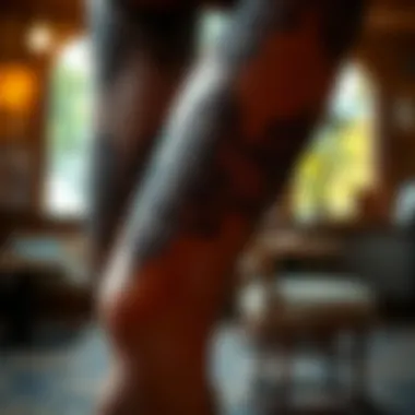 Elegant Lace Design of Crotchless Pantyhose Artistic display of crotchless pantyhose highlighting intricate lace details.