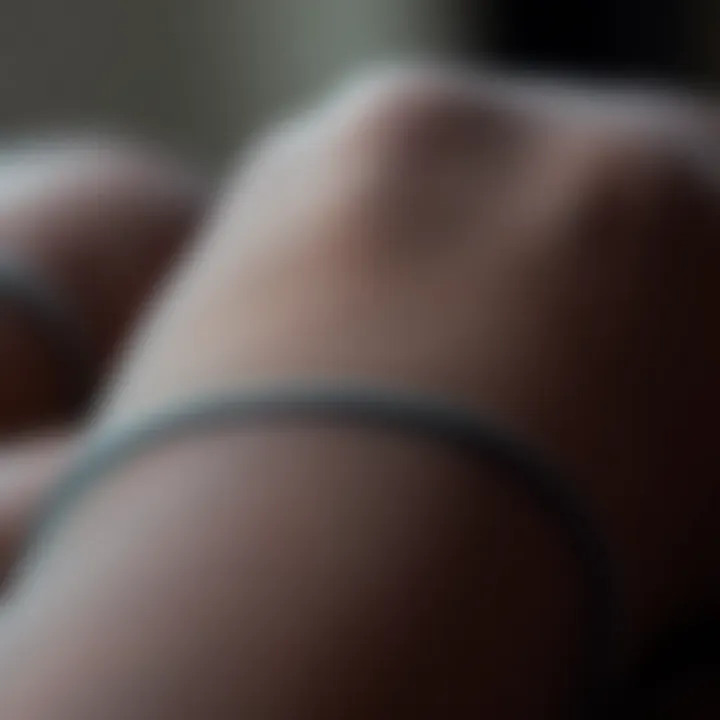 Quality Fabric and Stitching in Crotchless Pantyhose Close-up of the fabric and stitching of high-quality crotchless pantyhose.