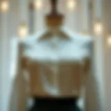 Elegant blouse with intricate lace details showcased on a model