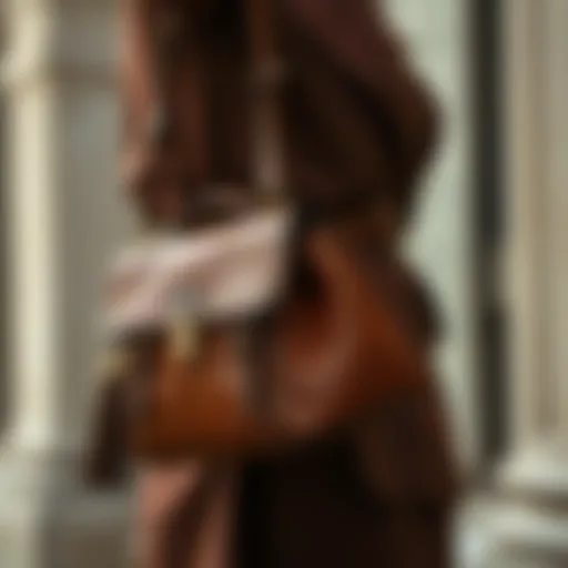 Historical Perspective on Underarm Shoulder Bags Vintage underarm shoulder bag showcasing classic design elements