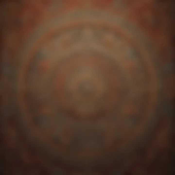 A rich tapestry featuring historical motifs and intricate designs.