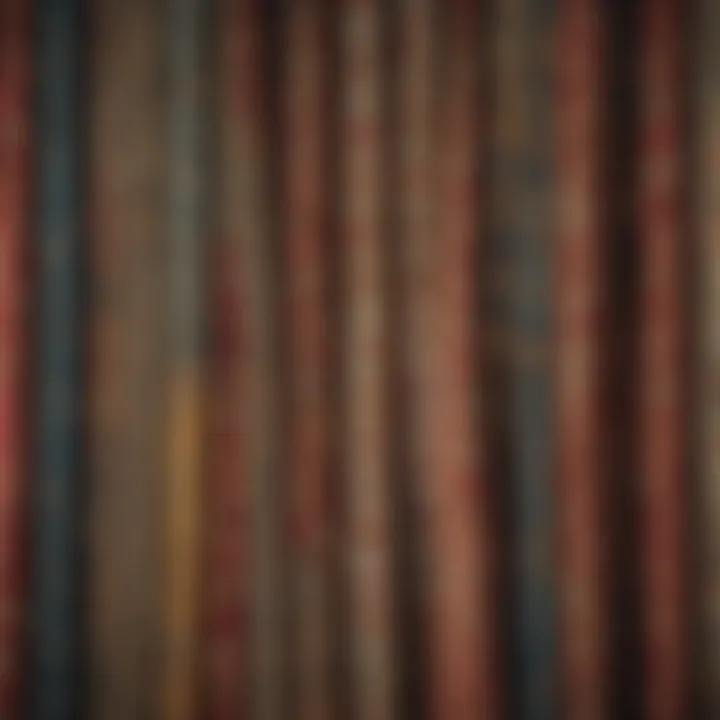 Various styles of vintage tapestries displayed together.