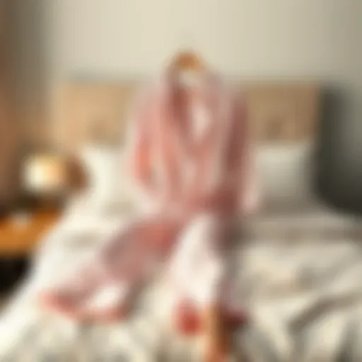 Cozy Cotton Pajama Set Cozy cotton pajama set displayed on a stylish bed