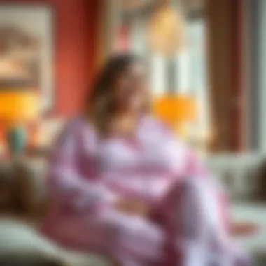 Fashionable Plus Size Pajama Set Fashionable plus size pajama set in vibrant colors